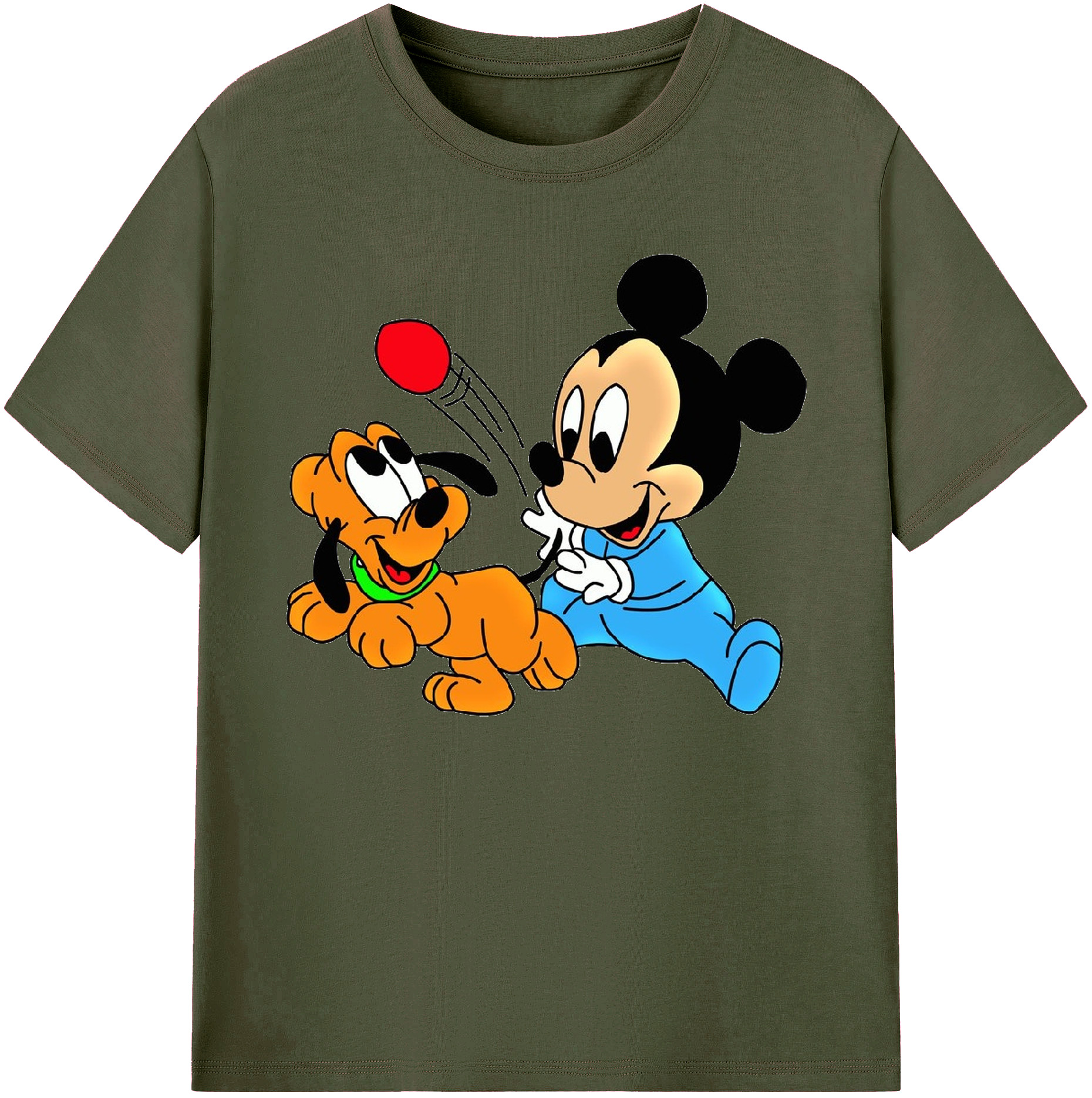 （画像用） ミッキーマウス Mickey Mouse 綿100％ メンズ半袖Tシャツ｜肌触りやわらか＆通気性